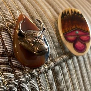 Southwest charm and brooch 🌅